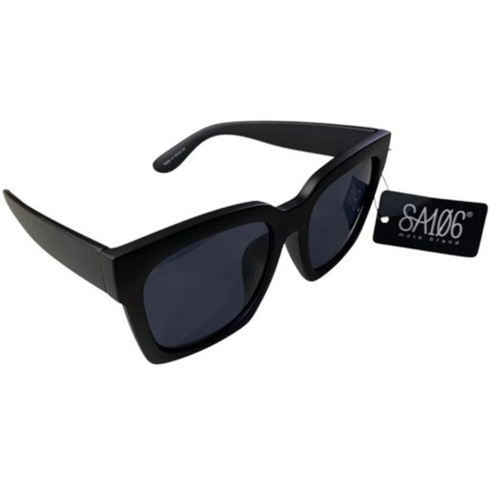 Meta Brand SA106 Sunglasses Matte Black Oversized contemporary chic Retro Design